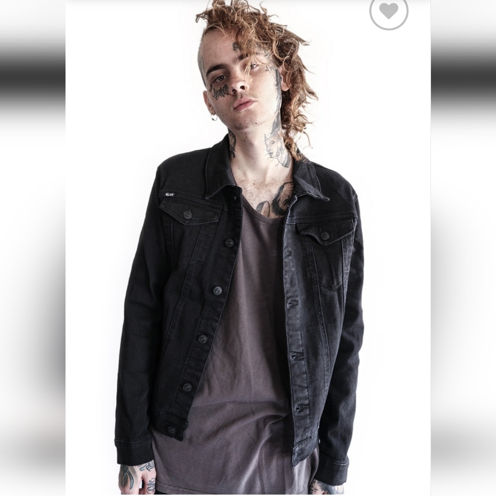 Kill City Backstage LSD Repeat Offenders Men's Black Denim Jacket